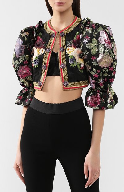 Жакет DOLCE & GABBANA черного цвета по цене 599500 руб., арт. F280MZ/FJRDJ, фото 3 Жакет DOLCE & GABBANA, арт. F280MZ/FJRDJ, фото 3