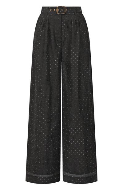 Женские брюки изо льна и шелка ZIMMERMANN, арт. 5526PF253