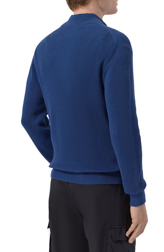 Хлопковый кардиган Kiton UMK0947 Синий  UMK0947 Фото 4