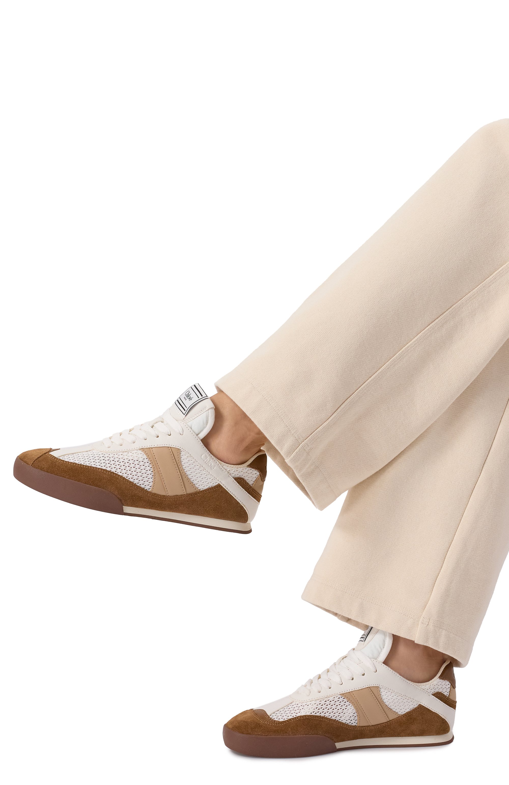 Комбинированные кроссовки kick CHLOÉ, арт. CHC25S07IPL, фото 3