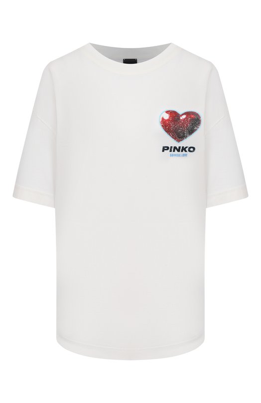 Хлопковая футболка Pinko 105538/A2TJ Белый 105538/A2TJ