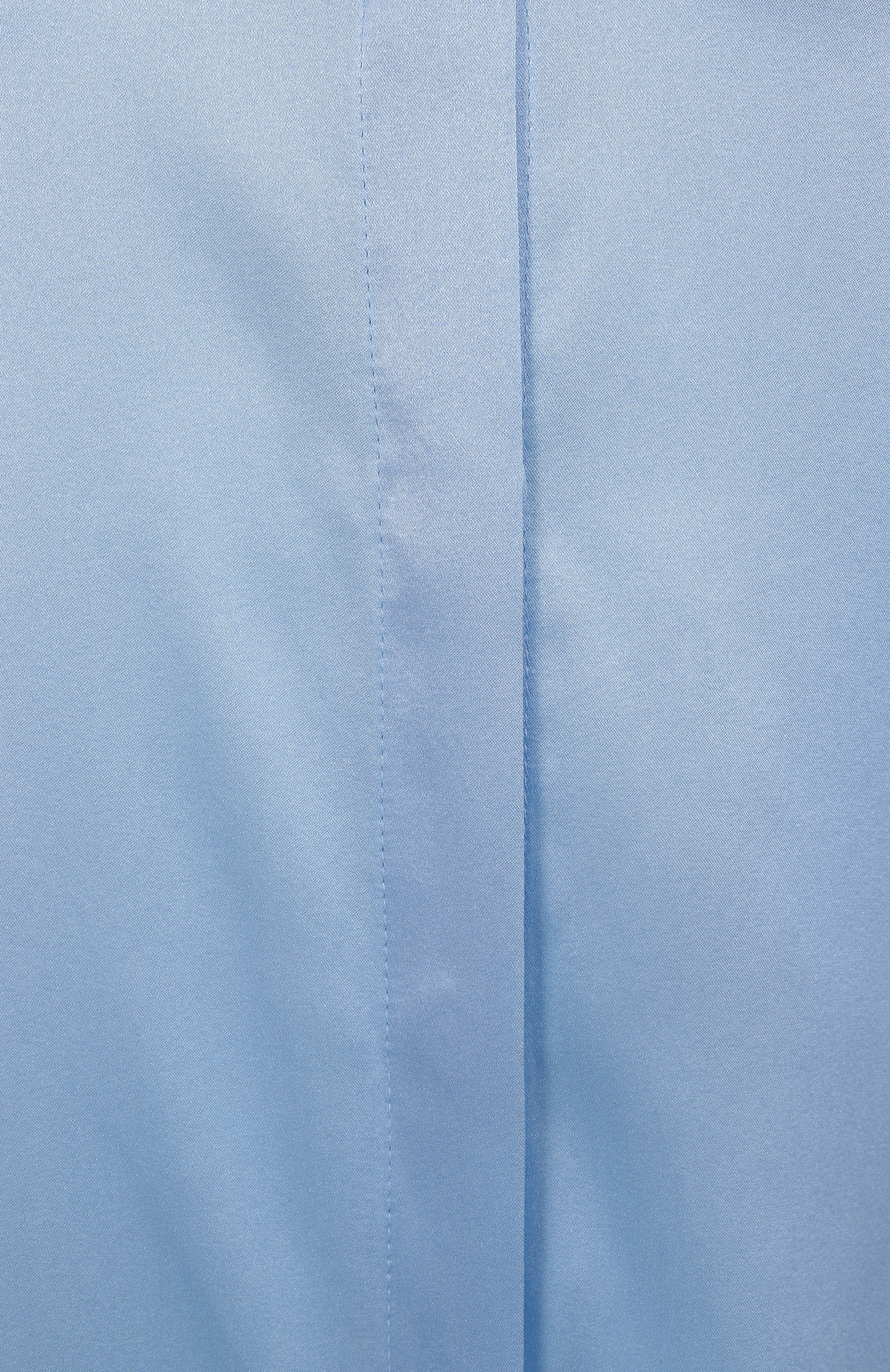 Атласная блузка MAX AND MOI голубого цвета по цене 42100 руб., арт. H23LEVY, фото 6 Атласная блузка MAX AND MOI, арт. H23LEVY, фото 6