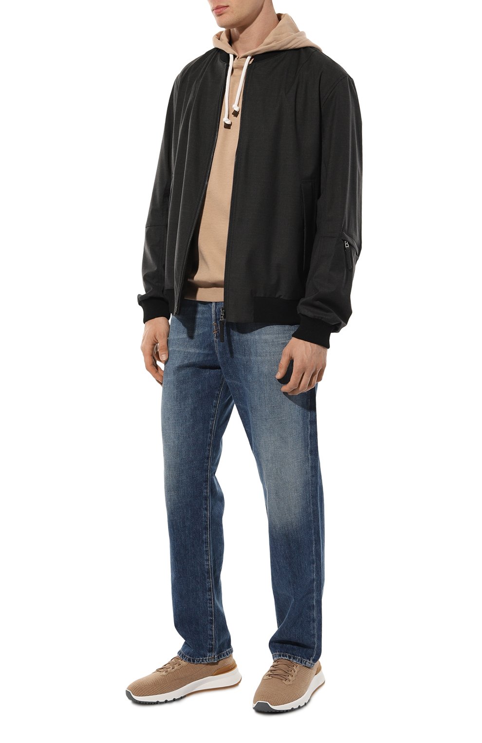 Текстильные кроссовки knit unita BRUNELLO CUCINELLI, арт. MZUWLB2180, фото 2