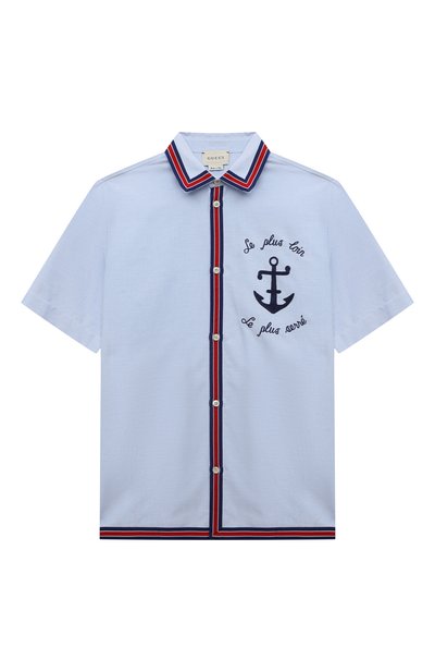 Хлопковая рубашка GUCCI, арт. 600371 XWAHO, фото 1