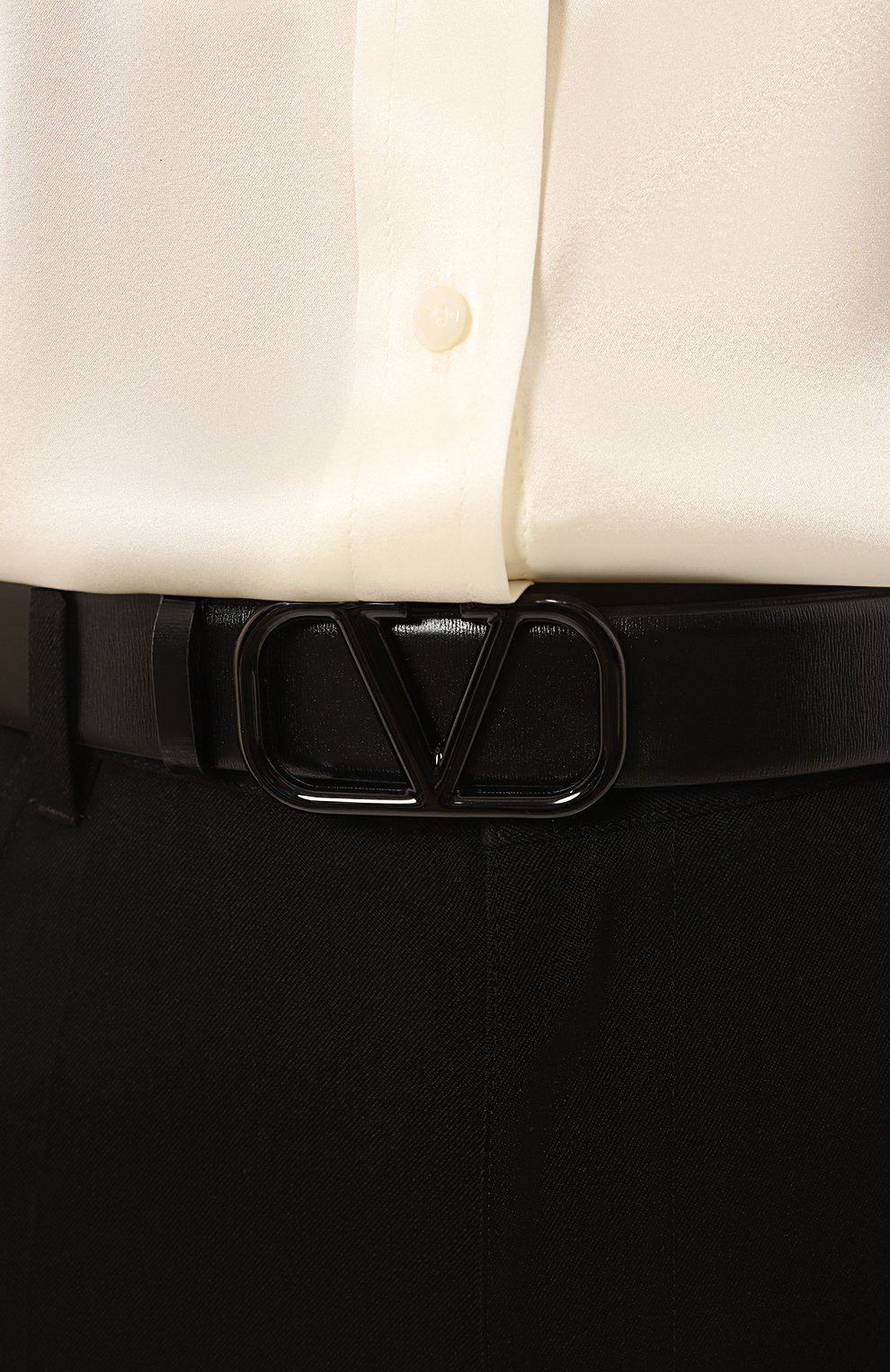 Кожаный ремень vlogo signature VALENTINO, арт. 5W2T0X49/TJE, фото 2