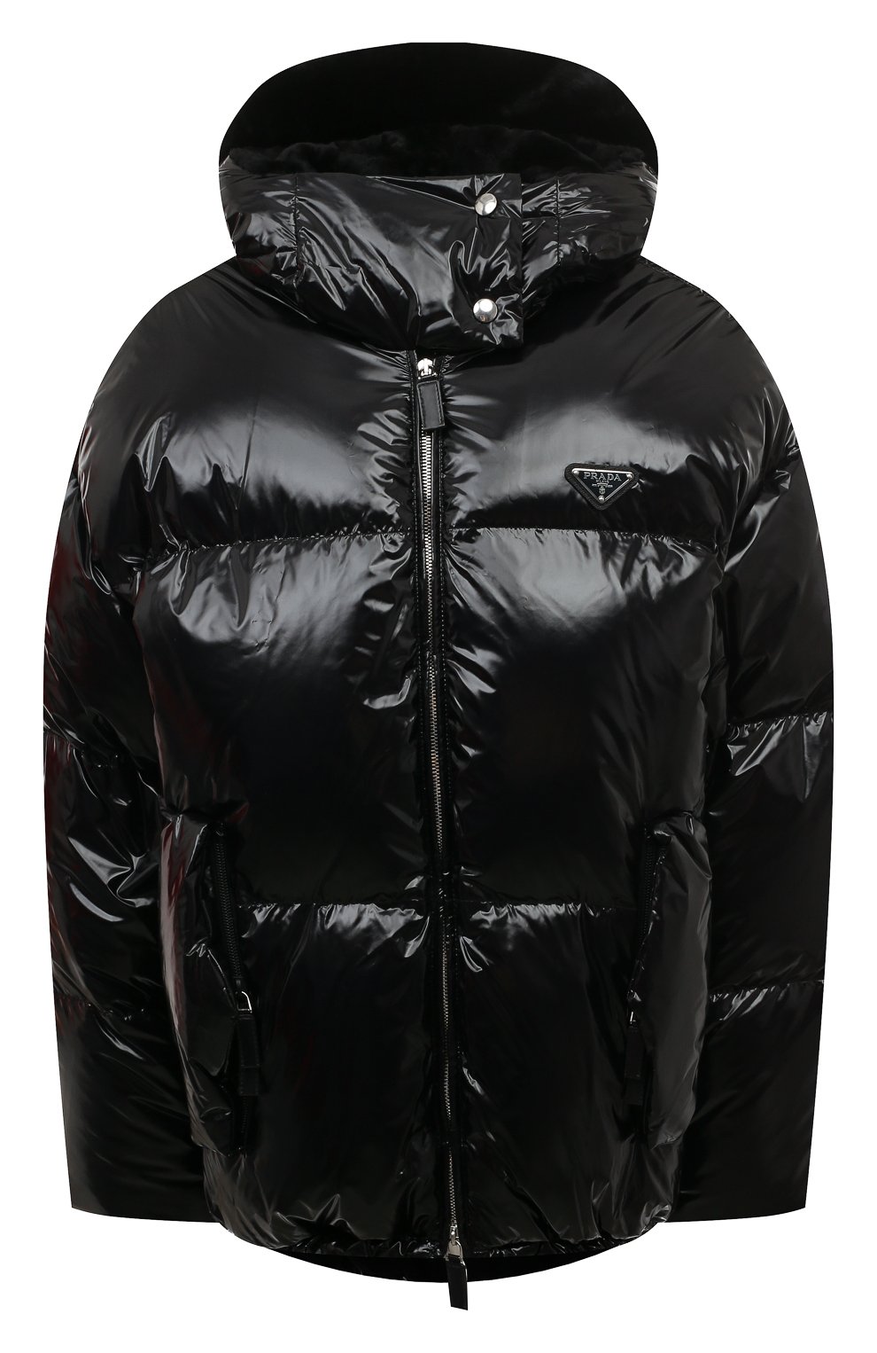 Пуховик PRADA черного цвета по цене 425000 руб., арт. 291974-1ZAH-F0002-212, фото 1 Пуховик PRADA, арт. 291974-1ZAH-F0002-212, фото 1