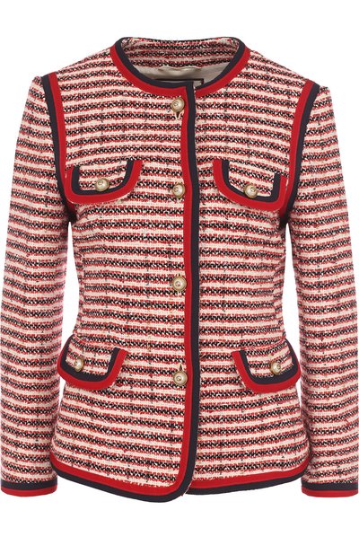 Приталенный буклированный жакет с круглым вырезом GUCCI, арт. 482665/ZKM24, фото 1