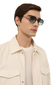 Женские солнцезащитные очки SATO EYEWEAR черного цвета, арт. ENIR/S405 | Фото 3 (Кросс-КТ: С/з-унисекс; Региональные ограничения белый список (Axapta Mercury): Не проставлено; Нос: Не проставлено; Тип очков: С/з; Материал: Металл; Оптика Гендер: оптика-унисекс; Очки форма: Прямоугольные)