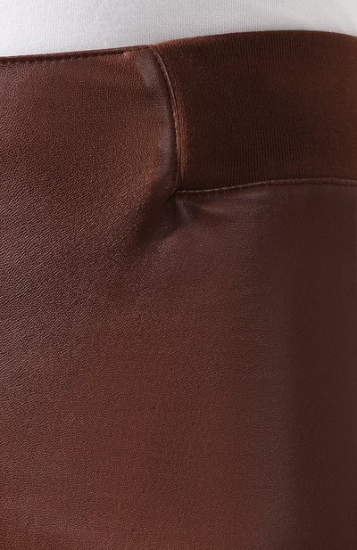 Кожаные легинсы BRUNELLO CUCINELLI коричневого цвета по цене 246000 руб., арт. M0PULP7119, фото 5 Кожаные легинсы BRUNELLO CUCINELLI, арт. M0PULP7119, фото 5