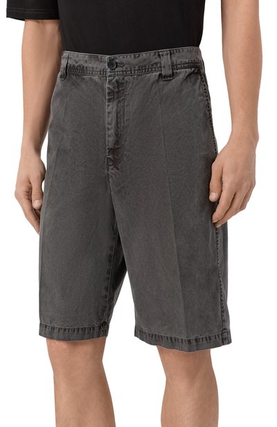 Хлопковые шорты DIESEL темно-серого цвета по цене 19950 руб., арт. A17389/0NJBP, фото 3 Хлопковые шорты DIESEL, арт. A17389/0NJBP, фото 3