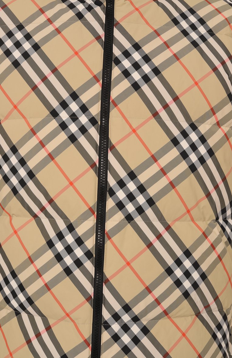 Мужской двусторонний жилет BURBERRY бежевого цвета, арт. 8103921 | Фото 6 (Материал внешний: Синтетический материал; Материал утеплителя: Пух и перо; Длина (верхняя одежда): Короткие; Материал подклада: Синтетический материал; Мужское Кросс-КТ: жилеты-объемные; Стили: Кэжуэл)