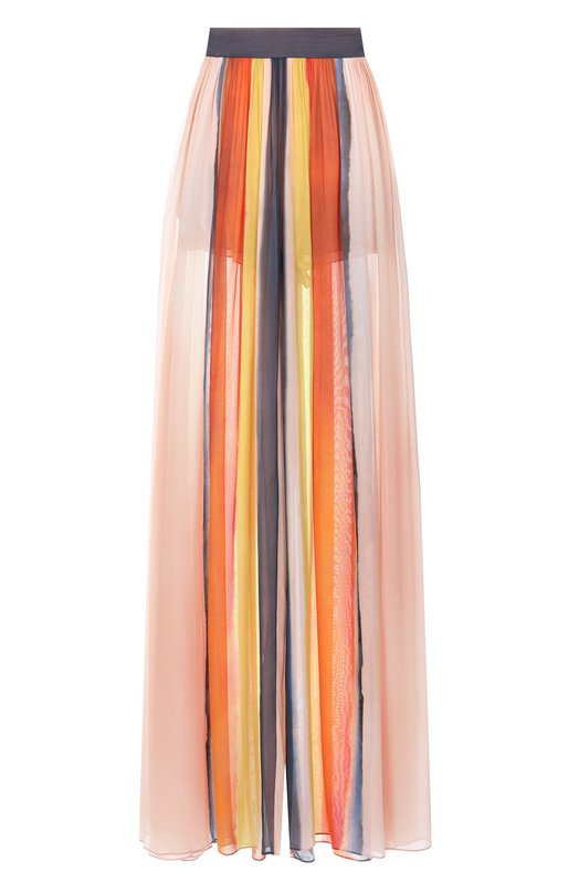 Брюки из вискозы и шелка Elie Saab P0127/VI005 Разноцветный P0127/VI005
