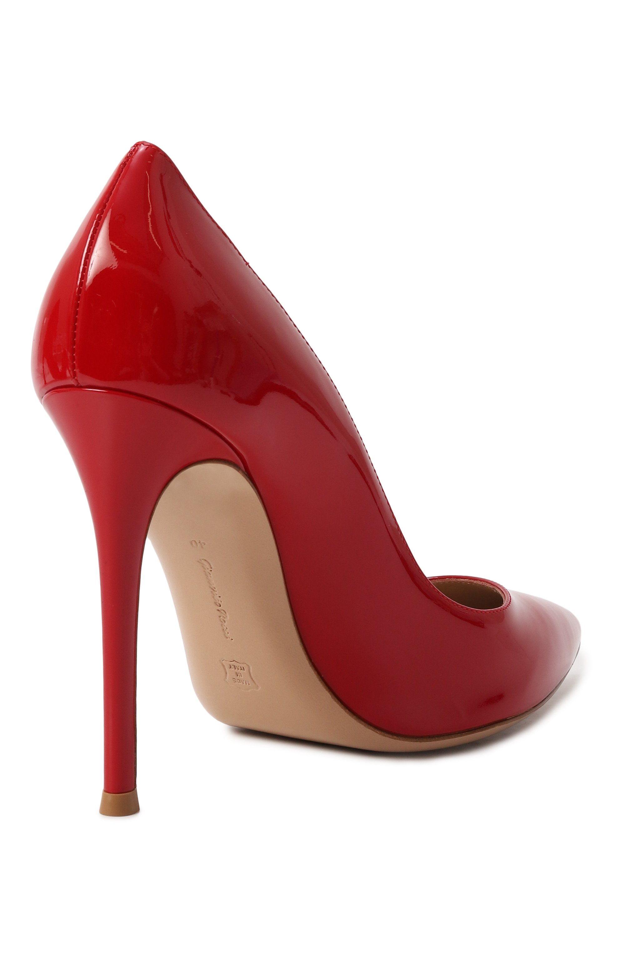 Кожаные туфли gianvito 105 GIANVITO ROSSI красного цвета по цене 69800 руб., арт. G28470.15RIC.VERTABS, фото 5 Кожаные туфли gianvito 105 GIANVITO ROSSI, арт. G28470.15RIC.VERTABS, фото 5