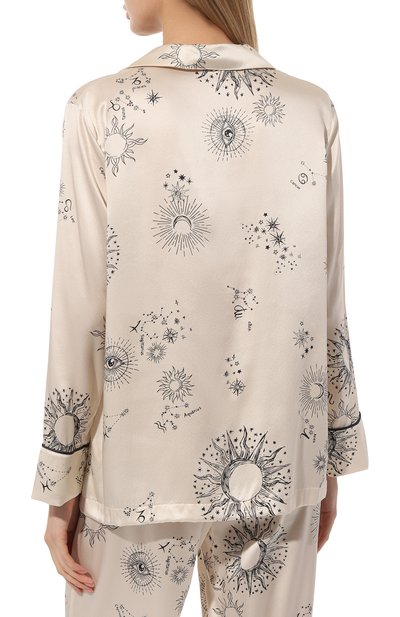 Шелковая пижама MORPHO&LUNA кремового цвета по цене 88450 руб., арт. S31P30IV/PH0EBE, фото 4 Шелковая пижама MORPHO&LUNA, арт. S31P30IV/PH0EBE, фото 4