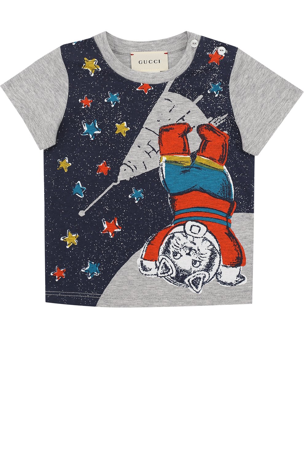 Хлопковая футболка с принтом GUCCI, арт. 483920/X3G29, фото 1