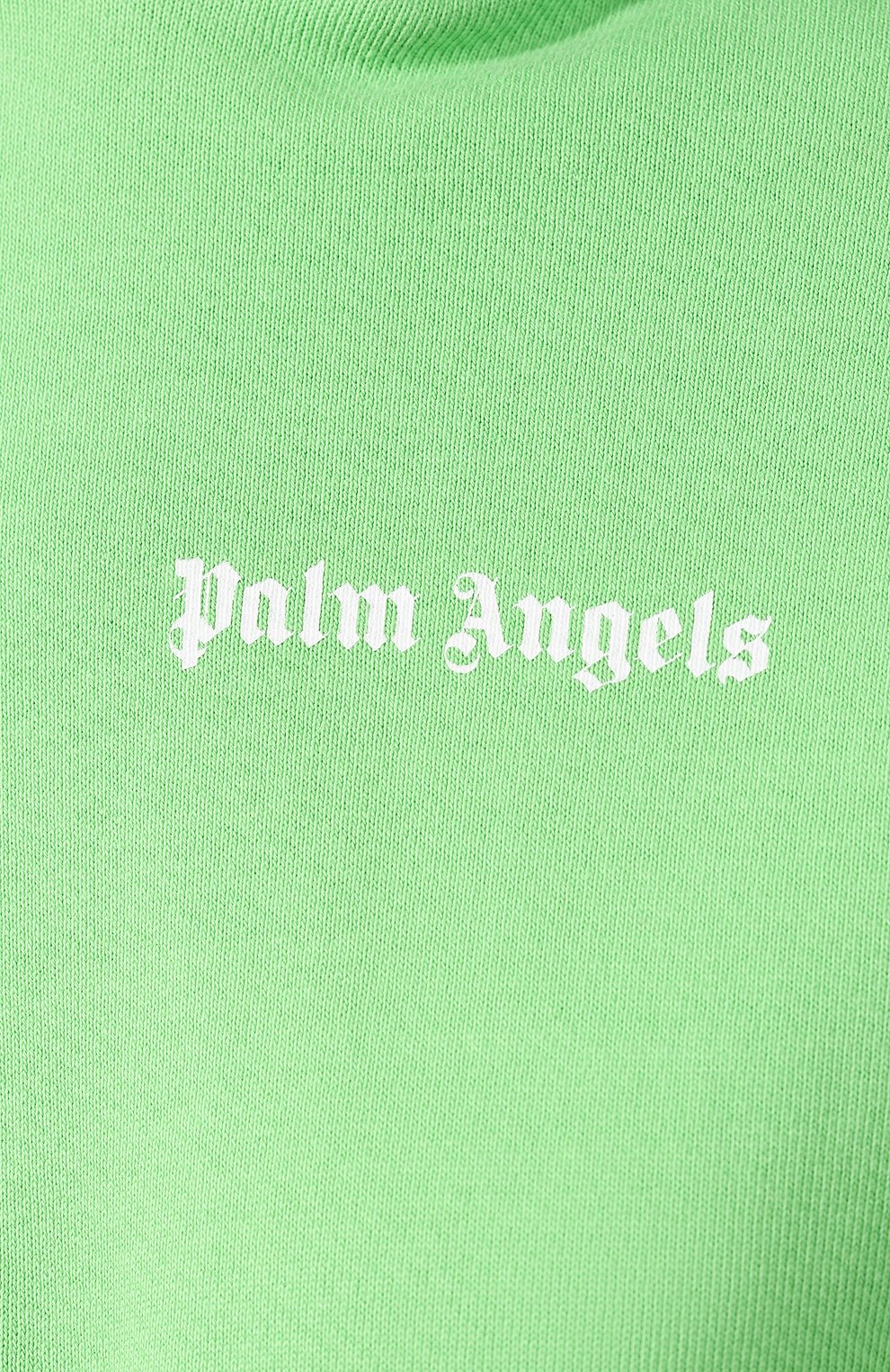 Хлопковое худи PALM ANGELS зеленого цвета по цене 47050 руб., арт. PWBB012E196310034101, фото 5 Хлопковое худи PALM ANGELS, арт. PWBB012E196310034101, фото 5