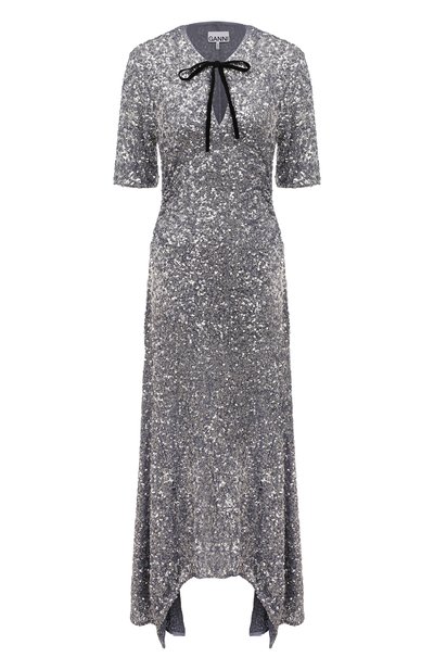 Женское платье с отделкой пайетками GANNI, арт. F9246/6740