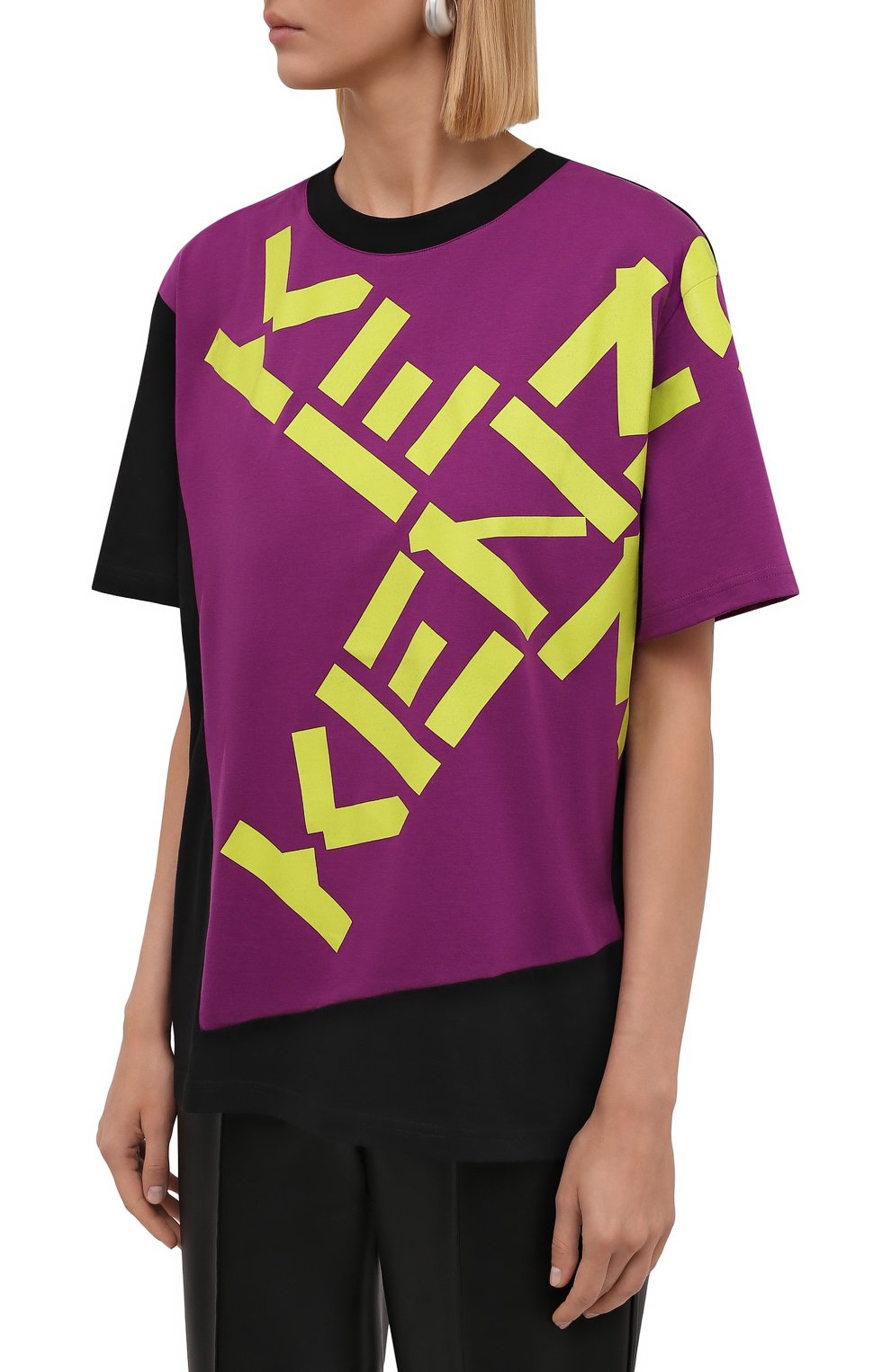 Хлопковая футболка kenzo sport KENZO, арт. FB62TS6524SJ, фото 3