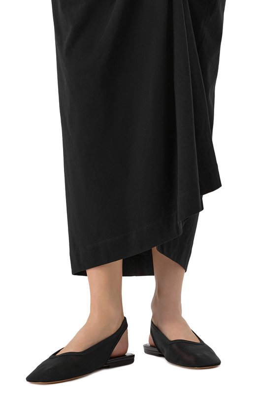 Текстильные балетки Dries Van Noten WS251/1635/900 Чёрный  WS251/1635/900 Фото 3
