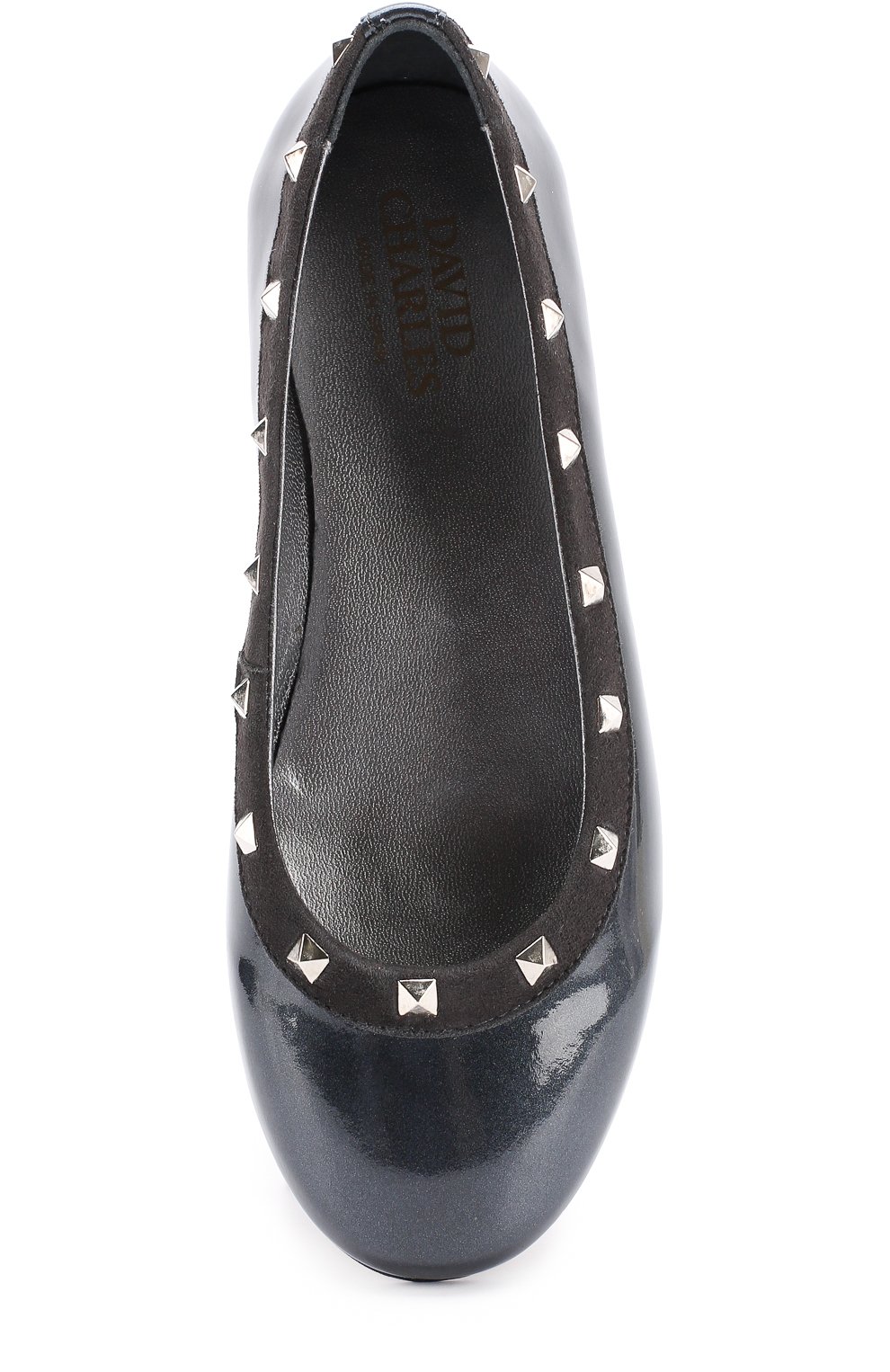 Лаковые балетки с заклепками DAVID CHARLES, арт. 8809, фото 4