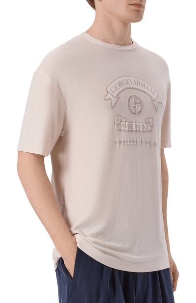 Футболка из вискозы GIORGIO ARMANI, арт. GM003034/TE19977, фото 3
