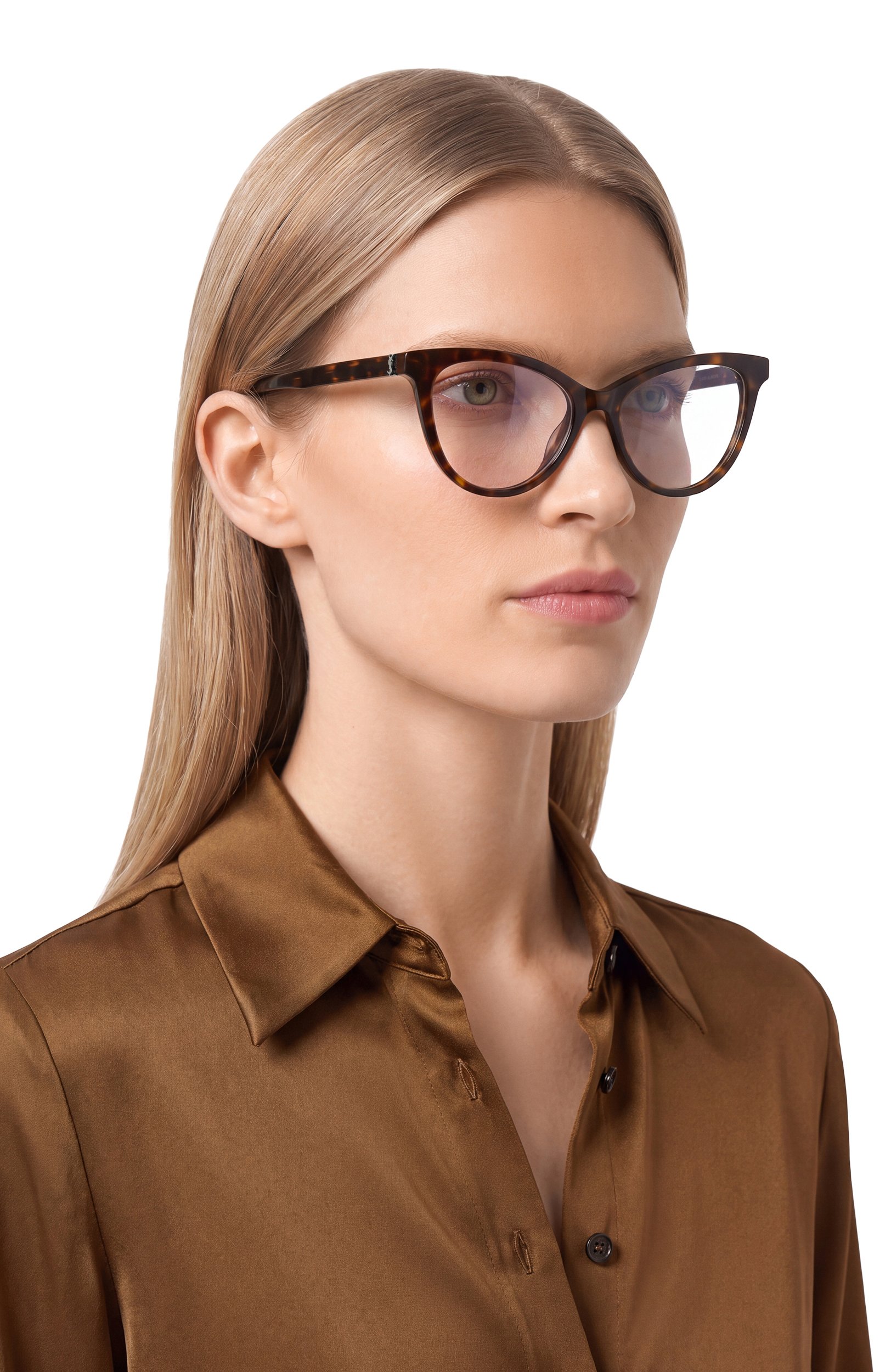 Оправа SAINT LAURENT коричневого цвета по цене 32900 руб., арт. SL M164 008, фото 2 Оправа SAINT LAURENT, арт. SL M164 008, фото 2