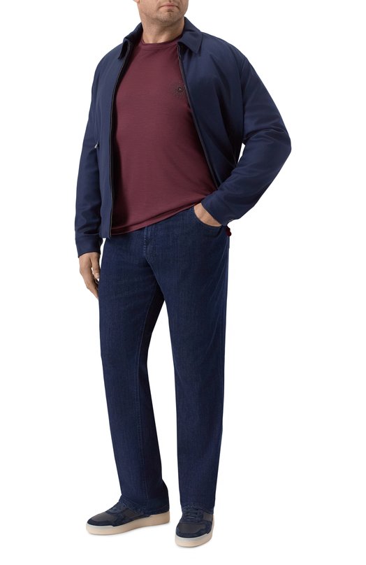 Шерстяная футболка Stefano Ricci MNH5404880/WV Бордовый  MNH5404880/WV Фото 2