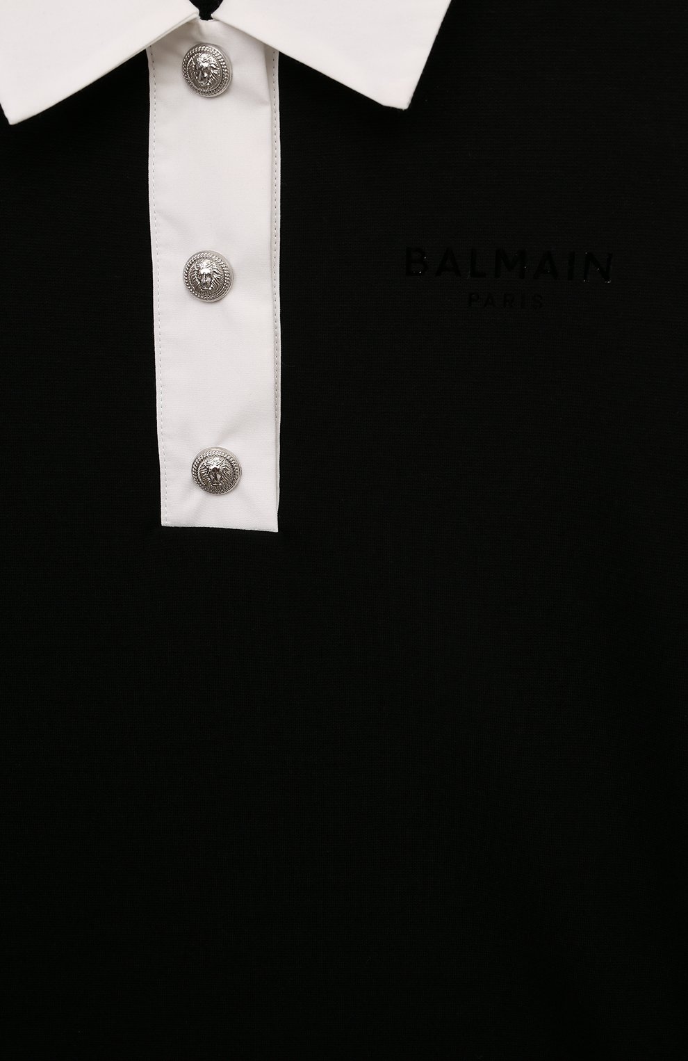 Платье из вискозы BALMAIN черного цвета по цене 55200 руб., арт. BV1A70, фото 3 Платье из вискозы BALMAIN, арт. BV1A70, фото 3