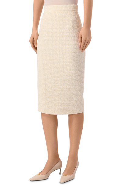 Твидовая юбка MVST, арт. M26.2PW.S005/F108 IV0RY B0UCLE, фото 3