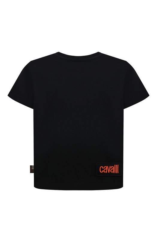 Хлопковая футболка Roberto Cavalli Чёрный, фото 2