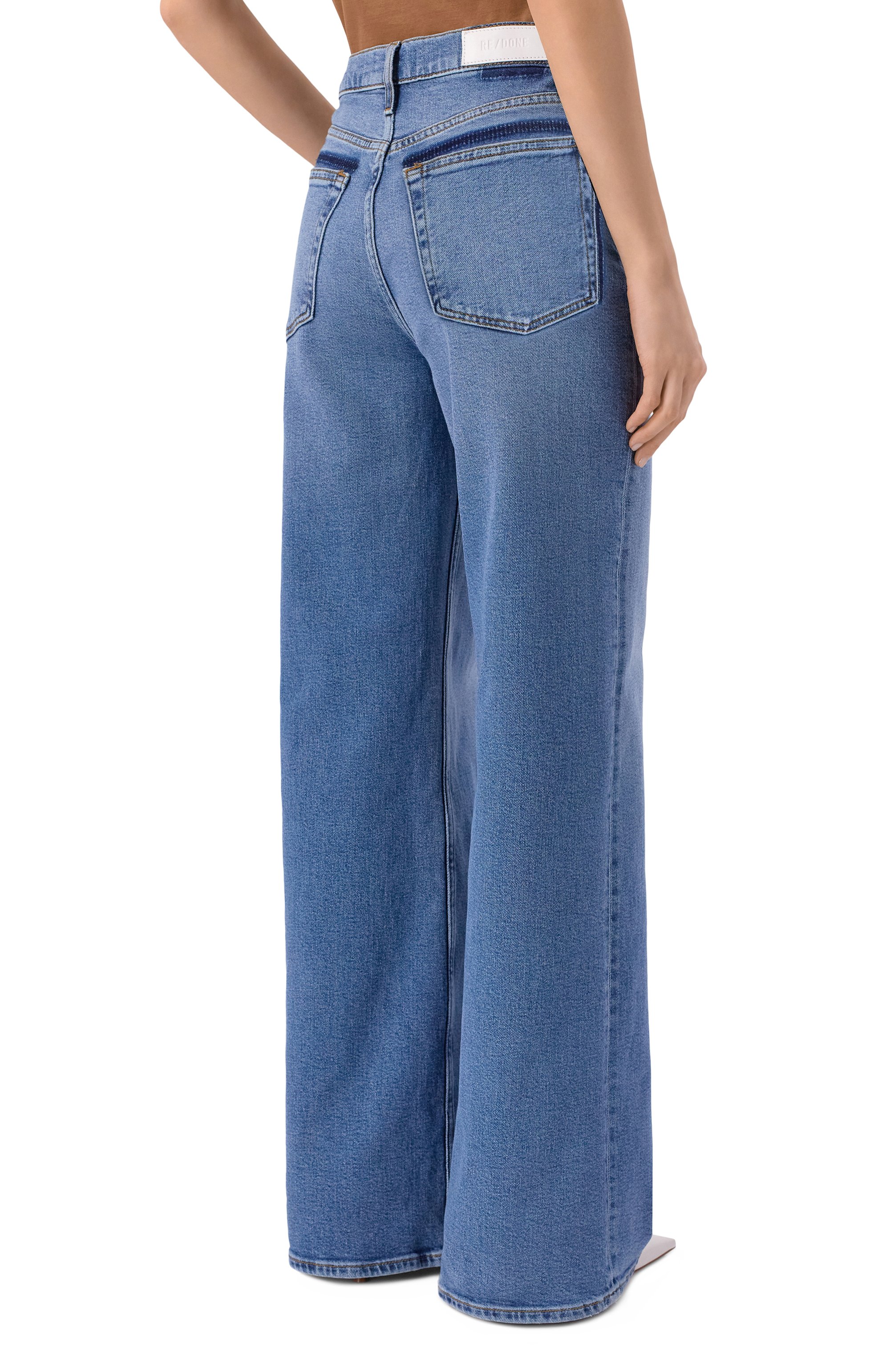 Джинсы high rise wide leg RE/DONE, арт. 190-03WHRWDLG/HIGH RISE WIDE LEG, фото 4