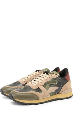 Женские комбинированные кроссовки camouflage VALENTINO разноцветного цвета, арт. ZW2S0291/TCC | Фото 1 (Материал внешний: Текстиль, Кожа; Подошва: Платформа; Материал сплава: Проставлено, Проверено; Материал утеплителя: Без утеплителя; Материал внутренний: Текстиль; Статус проверки: Проверено, Проверена категория; Драгоценные камни: Проставлено; Стили: Кэжуэл; Длина стельки: 22,3, 22,6, 23,3, 23,6, 24,0, 24,3, 24,6, 25,0, 25,3, 25,6, 26,0, 26,3, 26,6, 27,0)