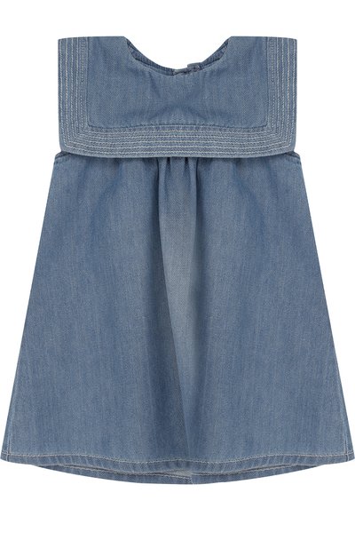 Хлопковое платье свободного кроя CHLOÉ, арт. C02178/3M-18M, фото 1