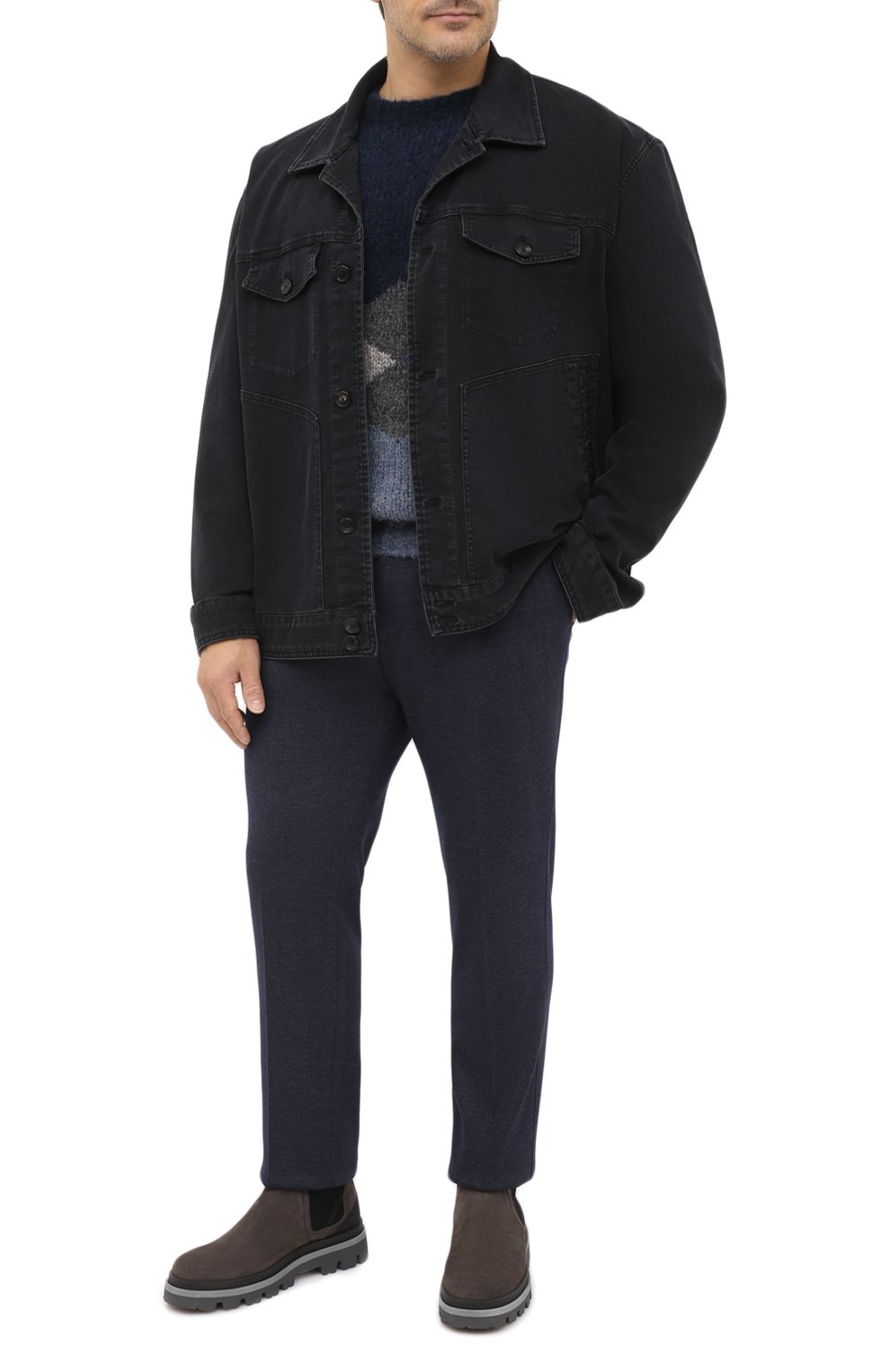 Брюки из шерсти и вискозы CORNELIANI, арт. 864L11-0818804/00, фото 2