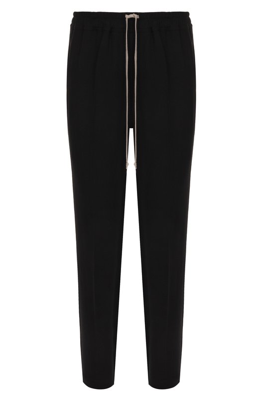 Шерстяные брюки Rick Owens RU02E1390/WA Чёрный RU02E1390/WA