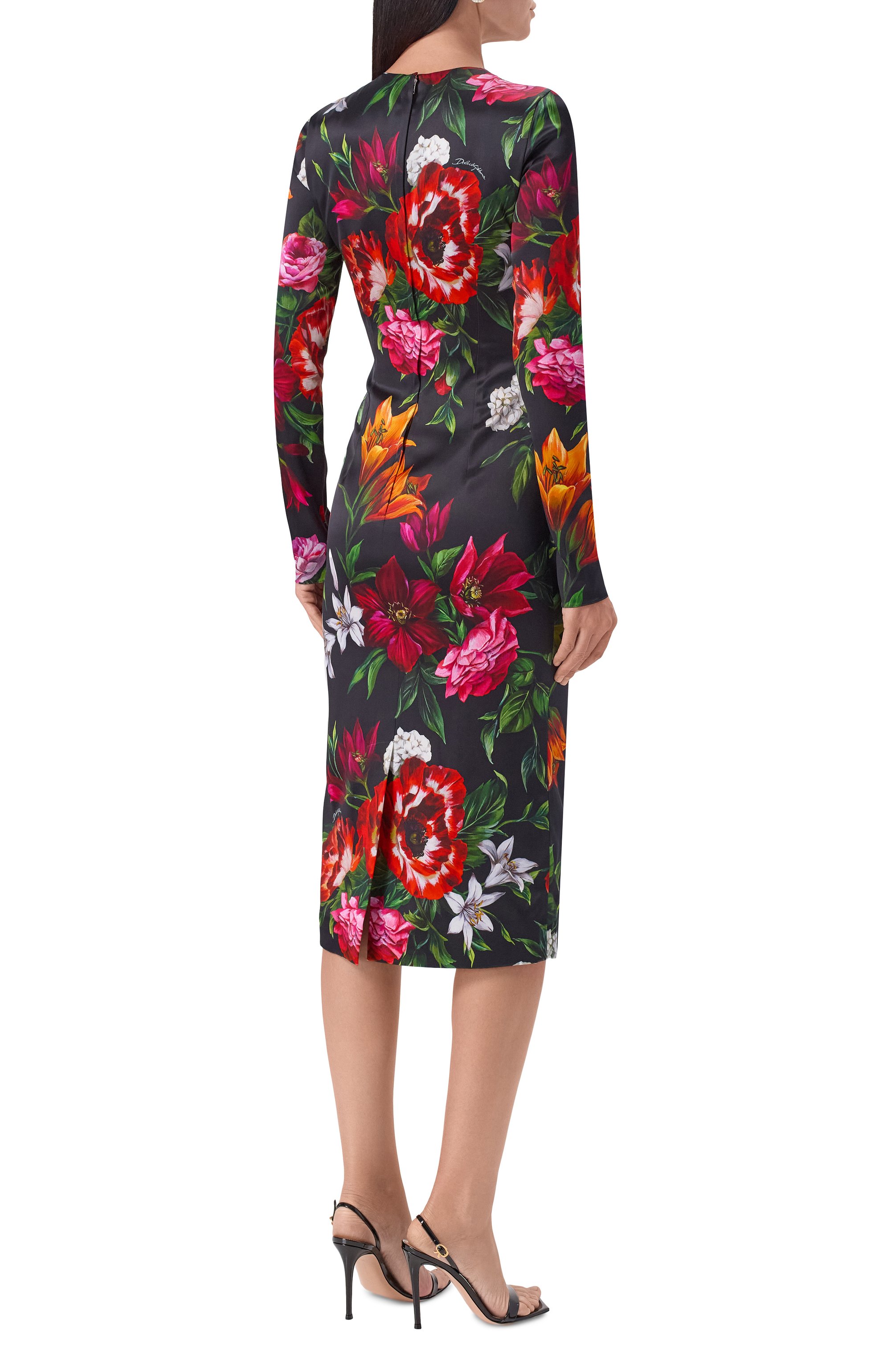 Атласное платье DOLCE & GABBANA, арт. F6GAVT/FSIB2, фото 4