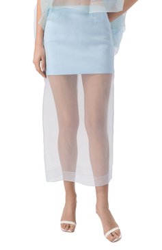 Женская шелковая юбка ZIMMERMANN голубого цвета, арт. 2821SR251 | Фото 3 (Длина Ж (юбки, платья, шорты): Миди; Драгоценные камни: Проставлено; Материал сплава: Проставлено; Материал внешний: Шелк; Стили: Романтичный)