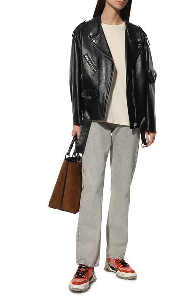 Комбинированные кроссовки diamond x trainer JIMMY CHOO, арт. DIAMOND X TRAINER/F QZA, фото 2