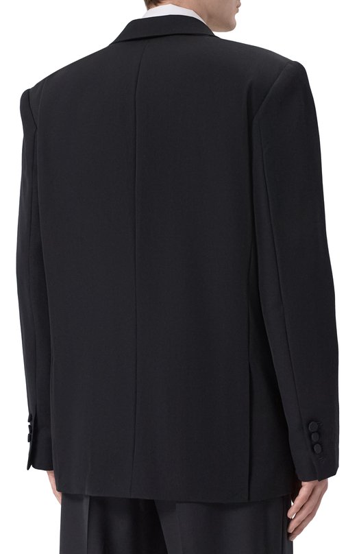 Шерстяной пиджак Balmain GH1SE492/PD31 Чёрный  GH1SE492/PD31 Фото 4