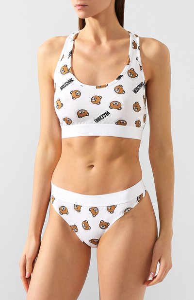 Трусы-стринги MOSCHINO белого цвета по цене 4840 руб., арт. A4728/9005, фото 2 Трусы-стринги MOSCHINO, арт. A4728/9005, фото 2