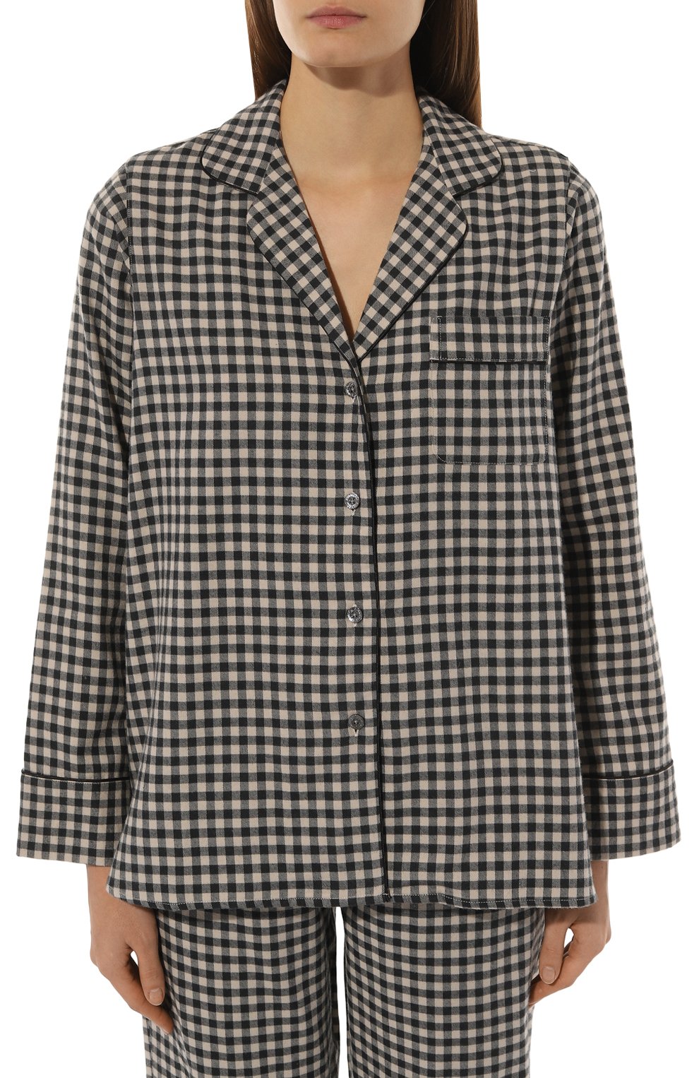 Пижама из хлопка и шерсти ZIMMERLI черно-белого цвета по цене 41250 руб., арт. 4600-11000, фото 3 Пижама из хлопка и шерсти ZIMMERLI, арт. 4600-11000, фото 3