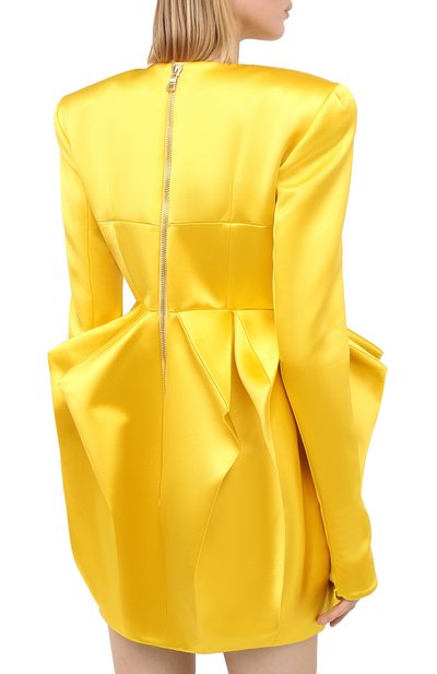 Атласное платье BALMAIN, арт. UF16294/V118, фото 4