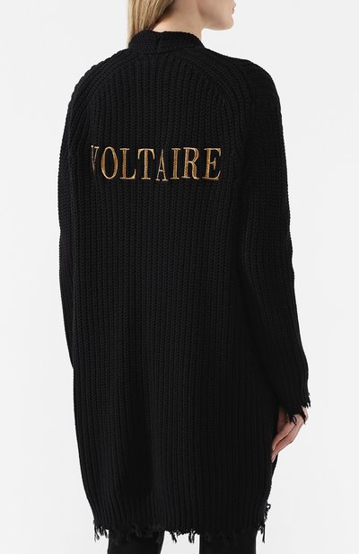 Кардиган из смеси хлопка и шерсти ZADIG AND VOLTAIRE, арт. SHMN2408F, фото 4