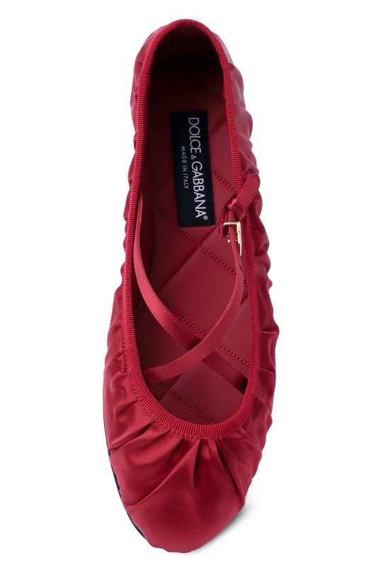 Текстильные балетки Vally Dolce & Gabbana CB0258/AD160 Красный  CB0258/AD160 Фото 6