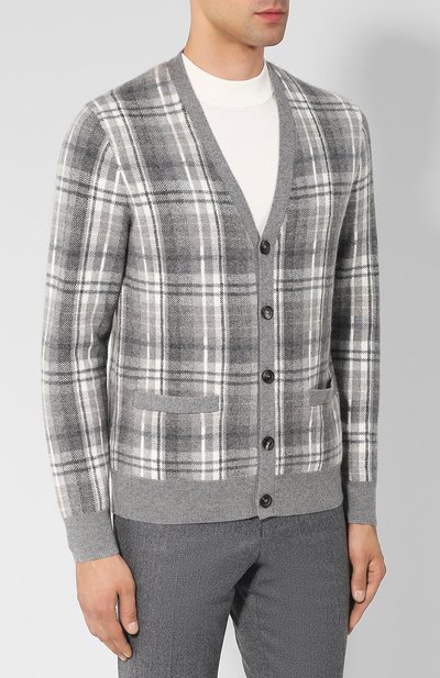 Кашемировый кардиган на пуговицах с v-образным вырезом RALPH LAUREN, арт. 790706385, фото 3