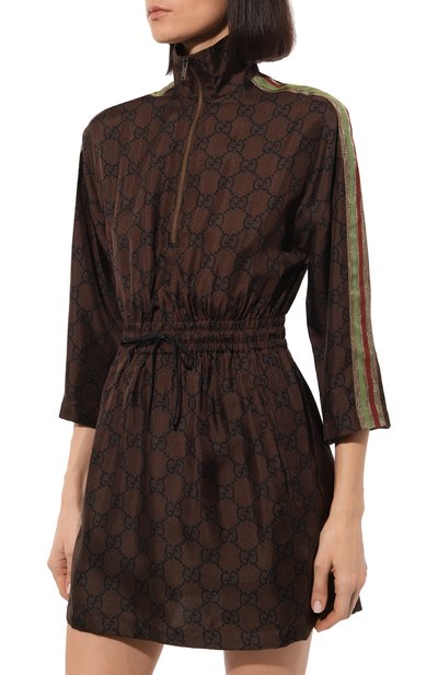 Атласное платье GUCCI, арт. 628781 XJCL5, фото 3