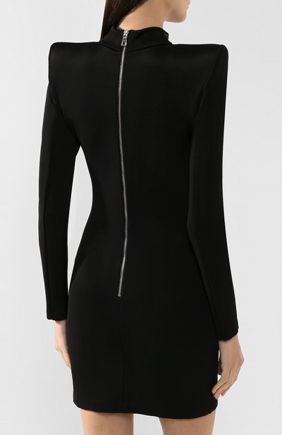 Платье BALMAIN черного цвета по цене 214500 руб., арт. SF06679/X279, фото 4 Платье BALMAIN, арт. SF06679/X279, фото 4