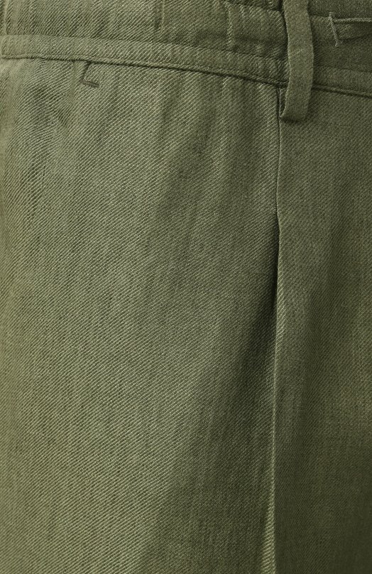 Льняные шорты Fefe` BERMUDA LINEN C0ULISSE/BERL502.61 Зелёный  BERMUDA LINEN C0ULISSE/BERL502.61 Фото 6