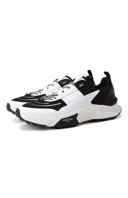 Текстильные кроссовки True Act Valentino 7Y2S0H96/PTN Чёрно-белый 7Y2S0H96/PTN