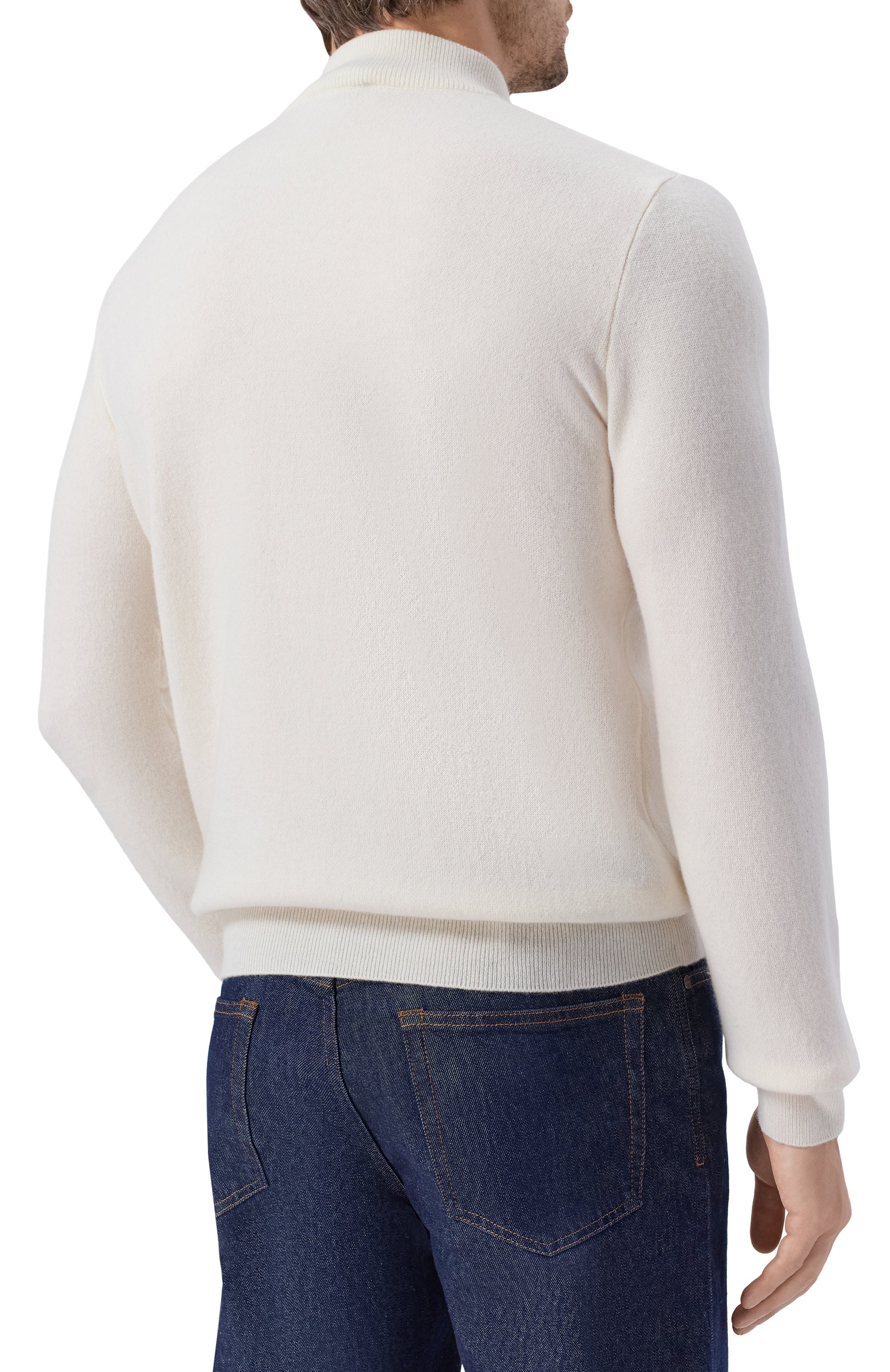 Кашемировый джемпер ZILLI кремового цвета по цене 128500 руб., арт. KZMN01M0320VNX200, фото 4 Кашемировый джемпер ZILLI, арт. KZMN01M0320VNX200, фото 4